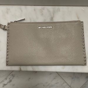 Michael Kors large zipper wristlet/ clutch.